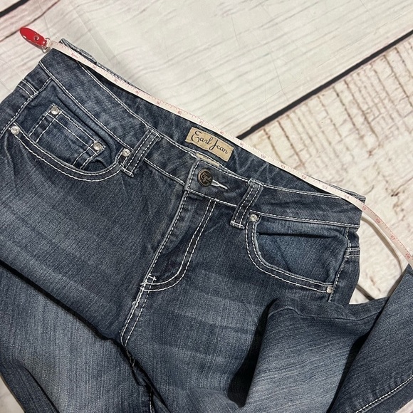 EARL JEANS embellished boot cut jeans fading distress size 6 Vintage Y2K EUC - Picture 13 of 15